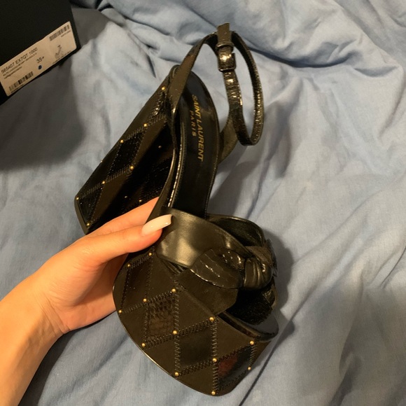 COPY - YSL Yves Saint Laurent Paige Suede Platfor… - Picture 2 of 10